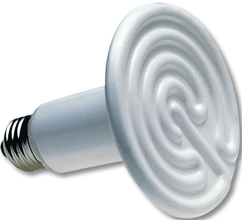 75W White Ceramic Heat Emitter Bulb for Reptiles - Ideal for Terrariums, Incubators & Pet Heating Lamps