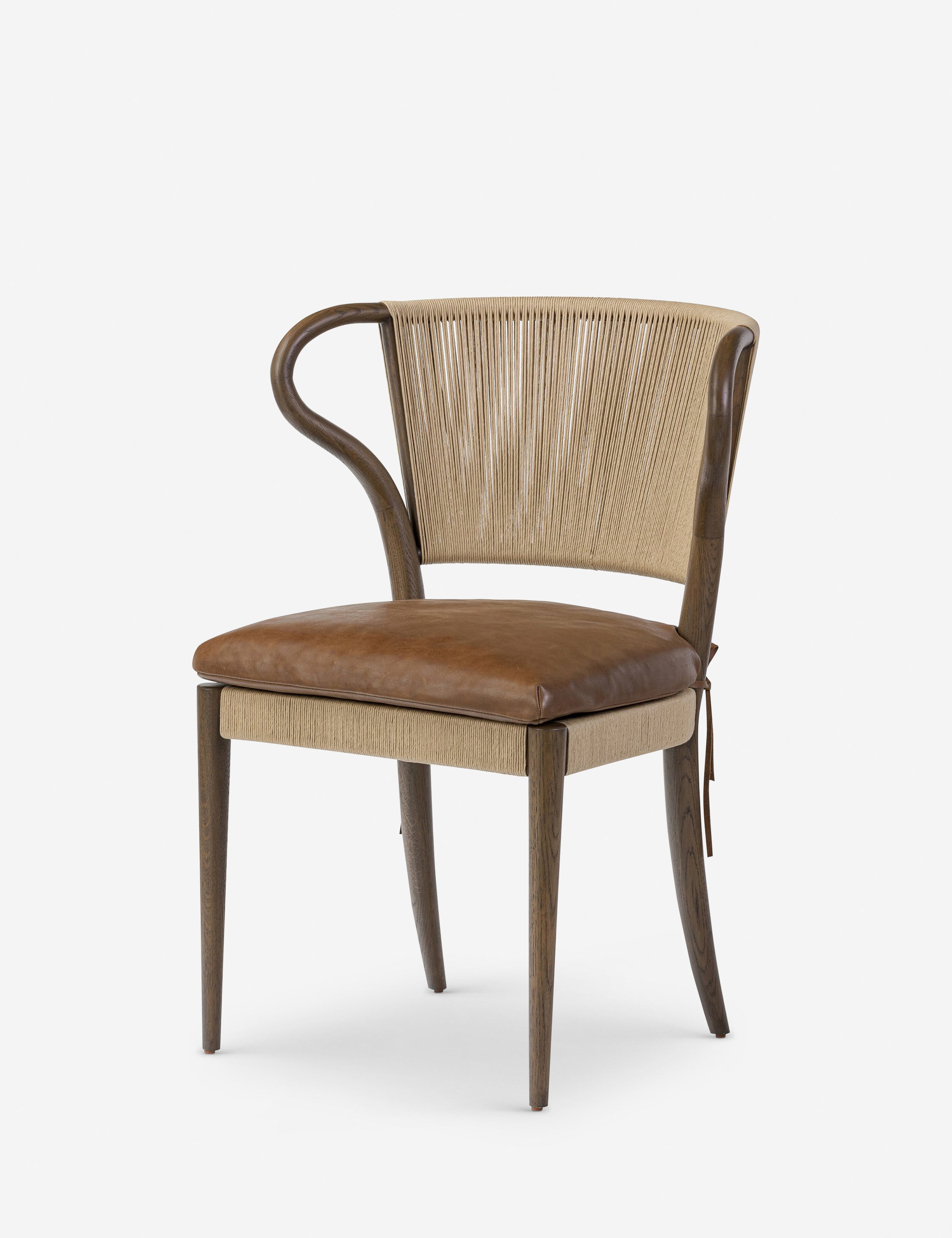 Amira Dining Chair by Amber Lewis x Four Hands - Modern Upholstered Dining Chair for Kitchen, Dining Room & Home Decor - Perfect for Entertaining & Everyday Meals