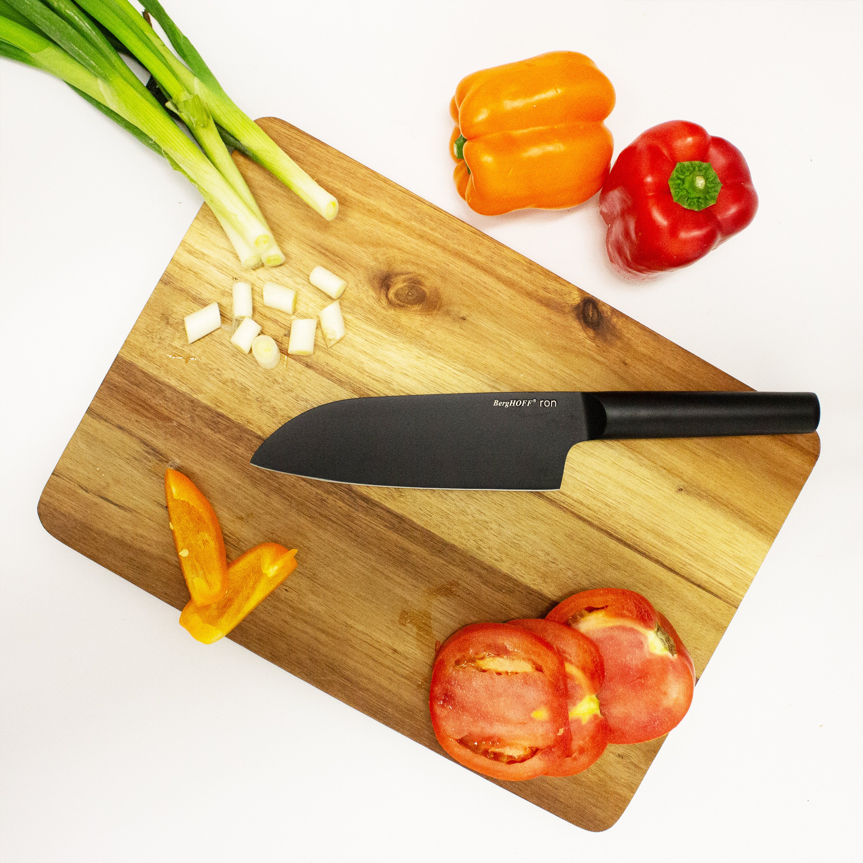 BergHOFF Ron 4.7-Inch Nonstick Vegetable Knife - Black - Perfect for Slicing, Dicing, and Chopping Fruits & Vegetables in the Kitchen