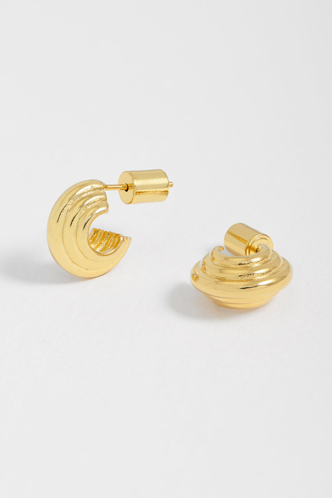 Stylish Ridged Mini Hoop Earrings for Women - Trendy Gold & Silver Small Hoop Earrings for Everyday Wear | Perfect for Office, Date Night & Casual Outfits