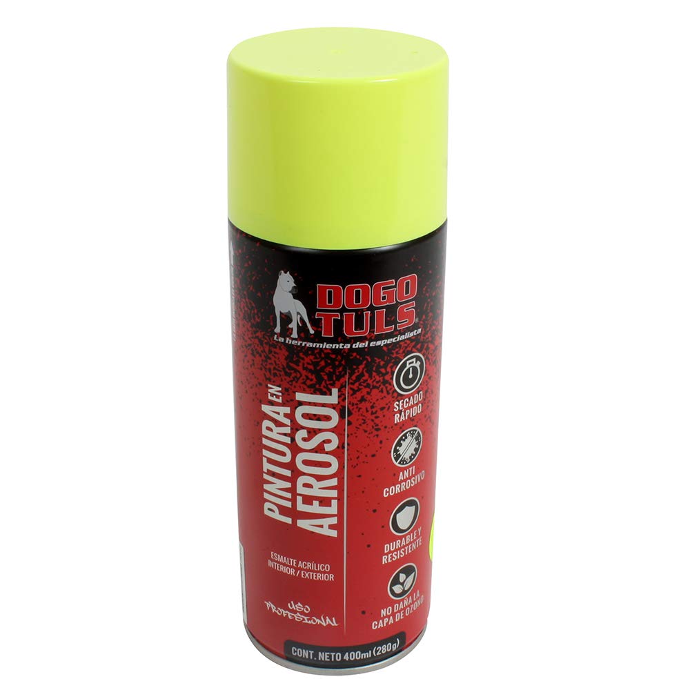 Fluorescent Yellow Spray Paint - High Visibility, Fast Drying, for DIY, Graffiti, and Outdoor Projects - Perfect for Marking, Safety Signs & Artistic Creations