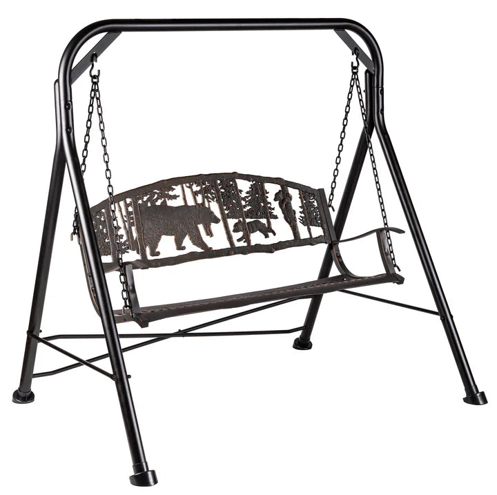Outdoor Bear Swing for Kids - Durable & Safe Tree Swing with Heavy-Duty Rope - Perfect for Backyard, Playground, and Camping Fun