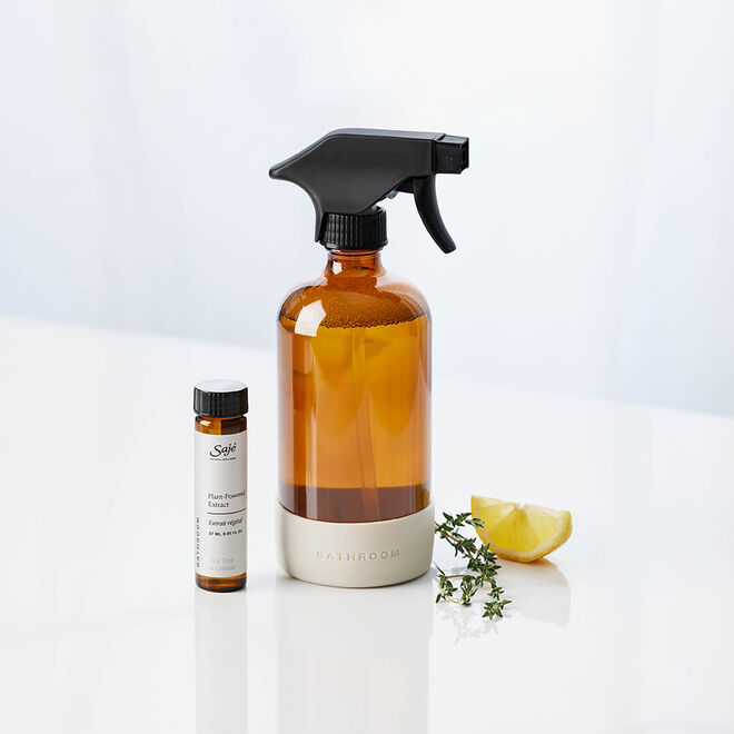 Premium Bathroom Cleaning Kit - All-Purpose Scrubber, Squeegee & Spray Bottle Set for Shower, Tub & Tile - Easy Home Cleaning Essentials for Sparkling Bathrooms