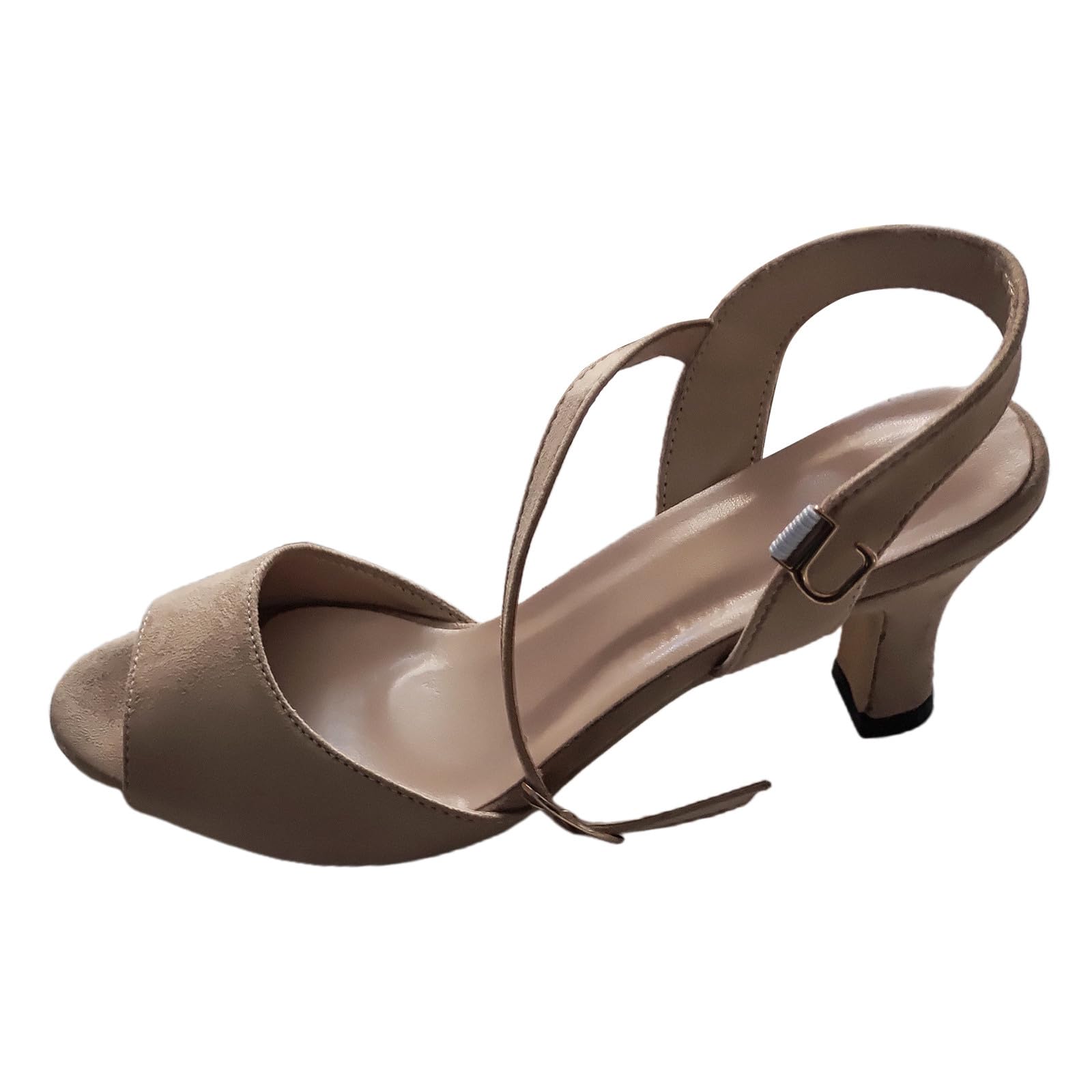 Elegant Women's Kitten Heels - Ankle Strap Pumps with Thin Heels for Wedding, Party & Dressy Occasions | Comfortable Fish Mouth Sandals for Formal Events & Evening Wear