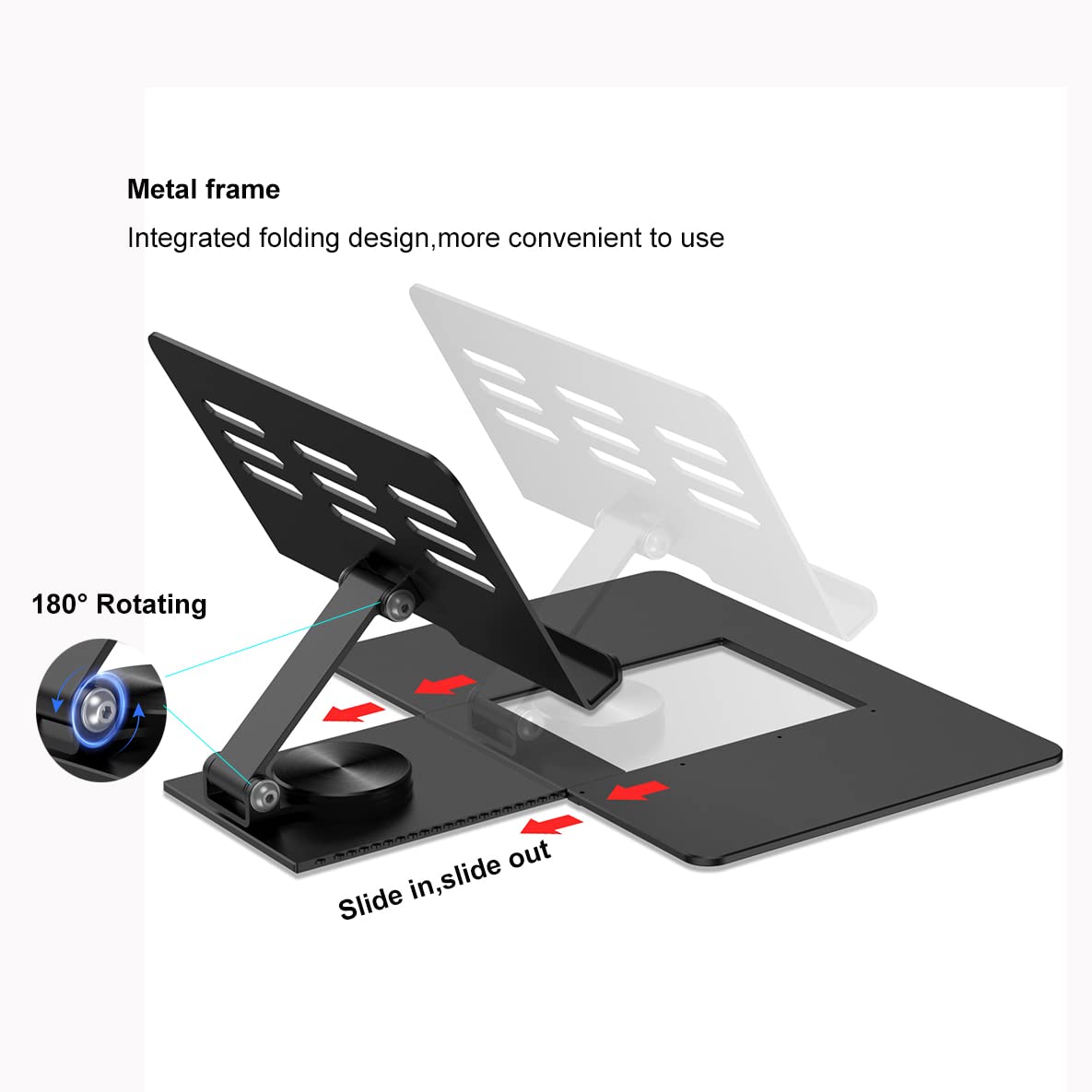 Adjustable Stand for Samsung Galaxy Z Fold 6/5/4/3 - Foldable Phone Holder with Stylus Pen & Bluetooth Keyboard Mouse Set - Perfect for Office, Travel & Home Workspace