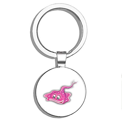 Cartoon Double-Sided Stainless Steel Keychain - Durable Key Ring Holder with Car Key Finder for Easy Key Organization (Perfect for Home, Office & Travel Accessories)