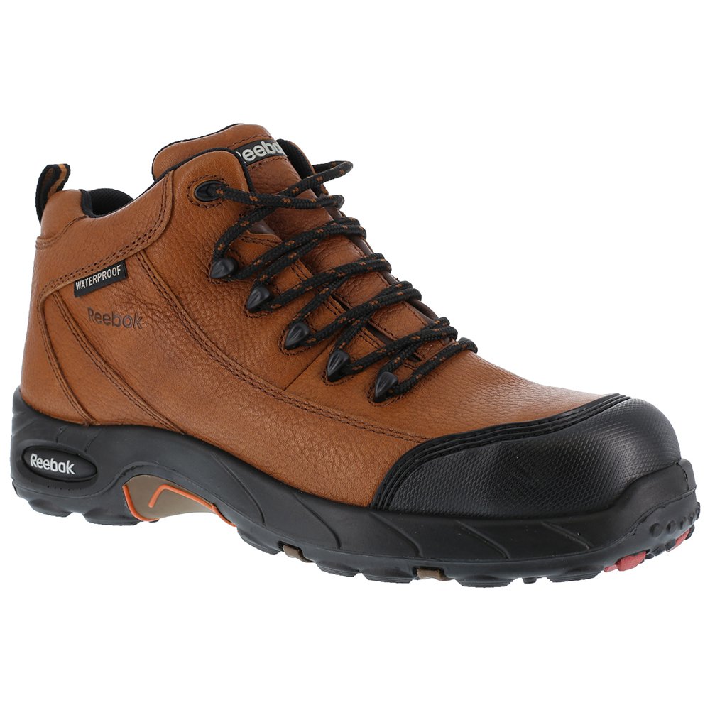 Reebok Men's RB4444 Tiahawk Safety Composite Toe Waterproof Work Boots - Brown Hiking Shoes for Construction, Outdoor & Industrial Use