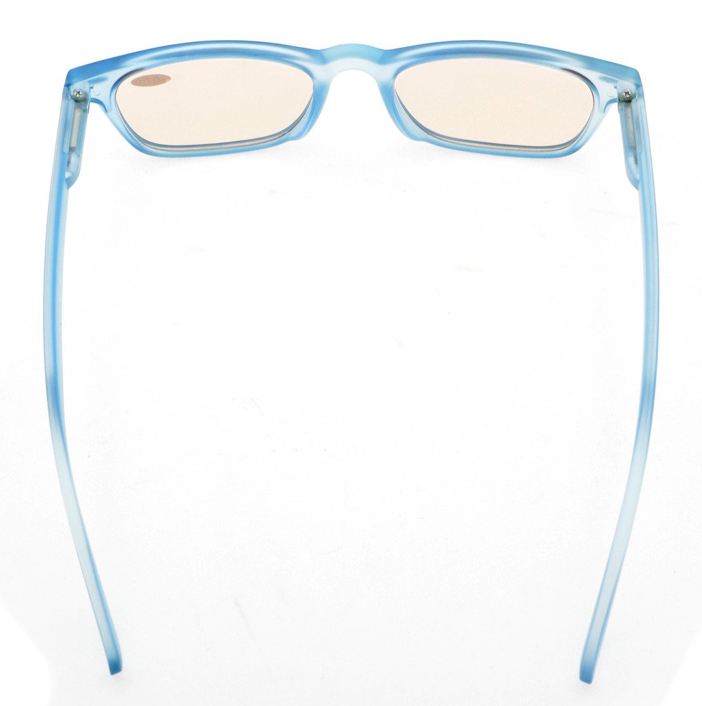 Eyekepper Blue Light Blocking Computer Glasses with Tinted Lens & Matte Blue Frame (0.50 Strength) for Screen Time, Gaming, and Office Work