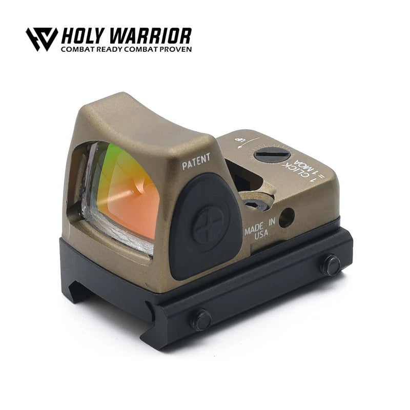 HW TRLJLCON Red Dot Sight - Metal Holographic Reflex Scope with 20mm Weaver Rail | Compatible with Glock & Airsoft Guns | Perfect for Hunting, Tactical Training & Outdoor Shooting
