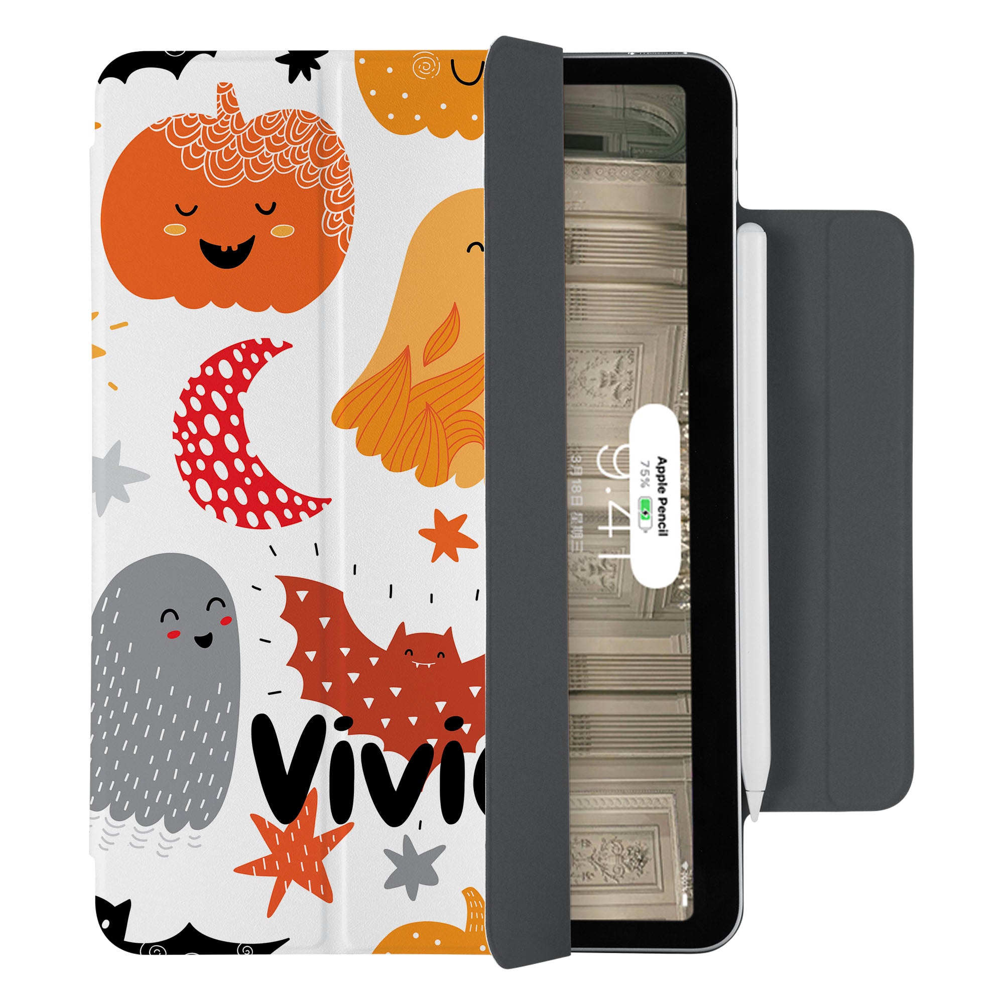 SlimFit Protective Case for iPad - Lightweight & Durable Cover for iPad Pro/Air/Mini - Perfect for Halloween, School, Work & Travel