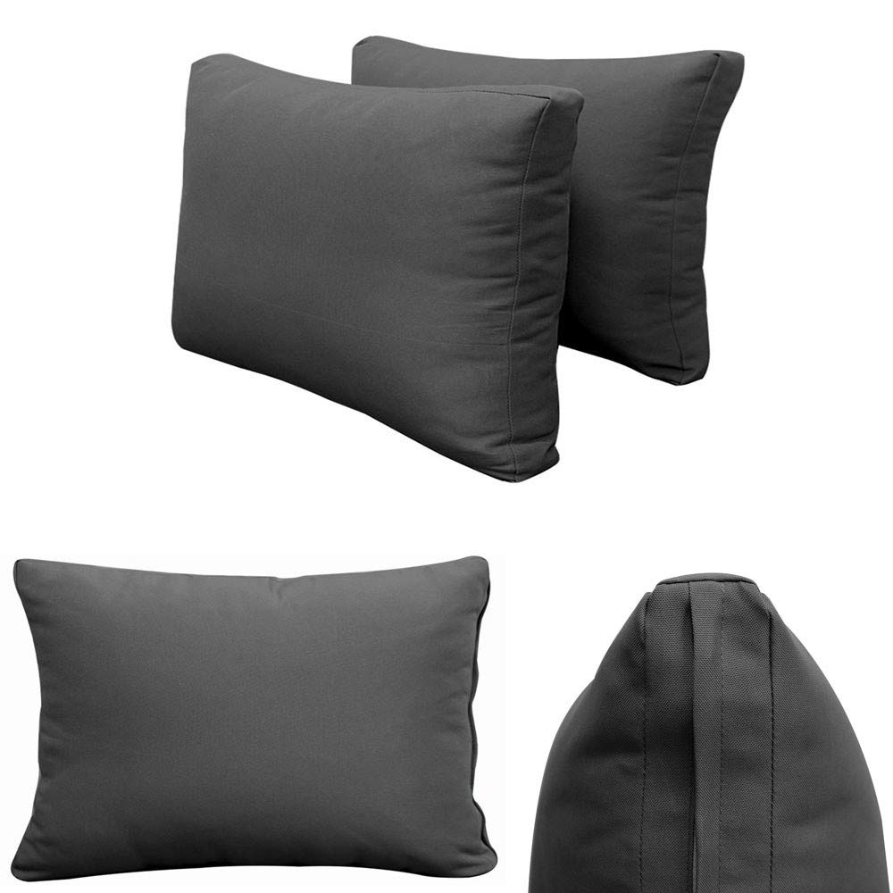 Prolinemax Outdoor Style 2 Full Knife Edge Daybed Mattress Cover - Waterproof Fitted Sheet with Bolster Pillow for Patio, Poolside & Garden Lounge