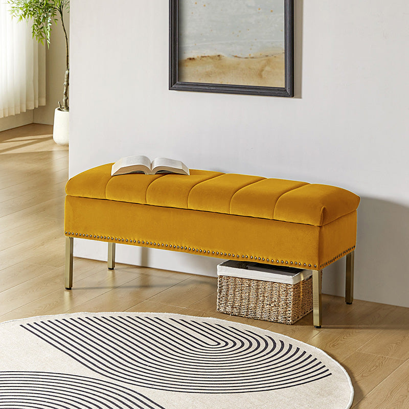 Egmund Upholstered Flip Top Storage Bench - Stylish Ottoman with Hidden Storage for Bedroom, Living Room & Entryway - Perfect for Home Organization & Extra Seating