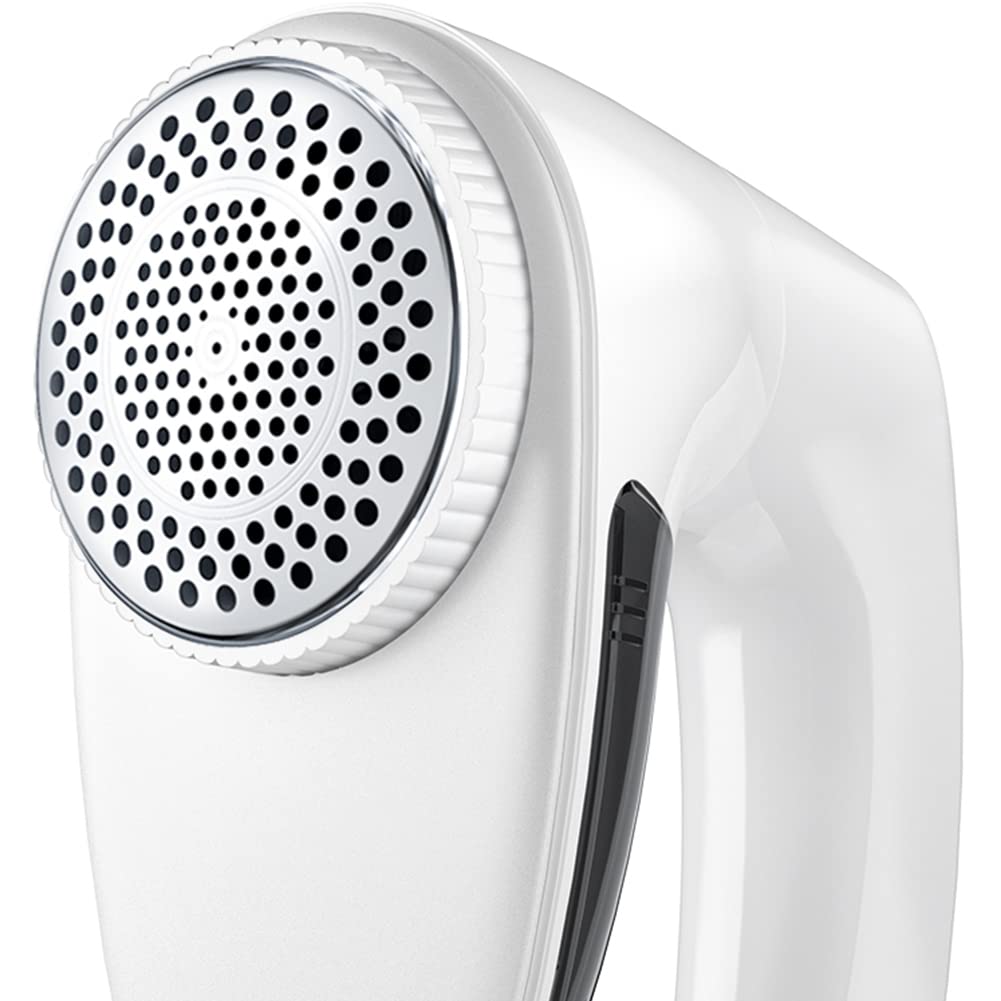 Bymore Upgraded Fabric Shaver - 65mm Efficient Lint & Pill Remover for Sweaters, Clothes, Furniture & Cashmere (White) | Perfect for Home, Travel & Wardrobe Care