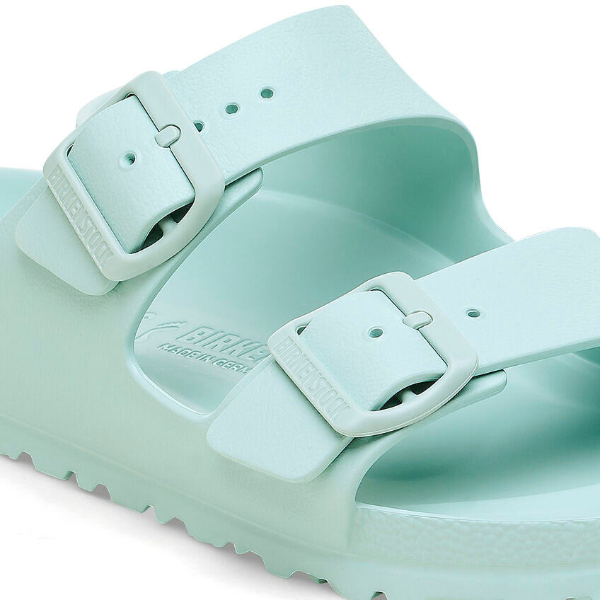 Birkenstock Women's Arizona EVA Essentials Sandal | Comfortable Slide Sandals for Women | Surf Green | Beach, Pool & Summer Outdoor Wear