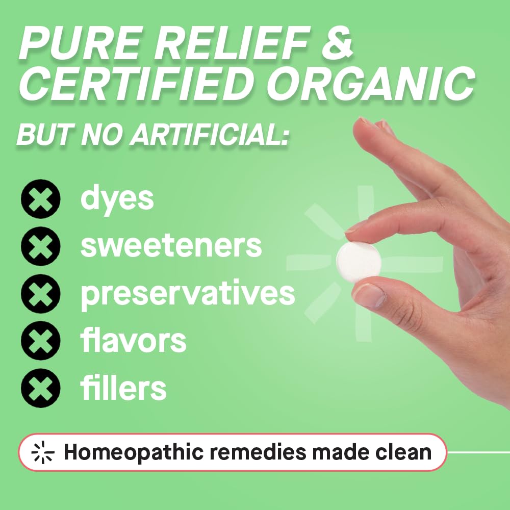Genexa Allergy Relief Chewable Tablets - Organic Acai Berry Flavor | Drug-Free, Non-Drowsy Homeopathic Remedy for Adults | 60 Count | Natural Allergy & Congestion Support for Seasonal Allergies, Dust & Pet Allergies | Perfect for Home, Office & Travel Use