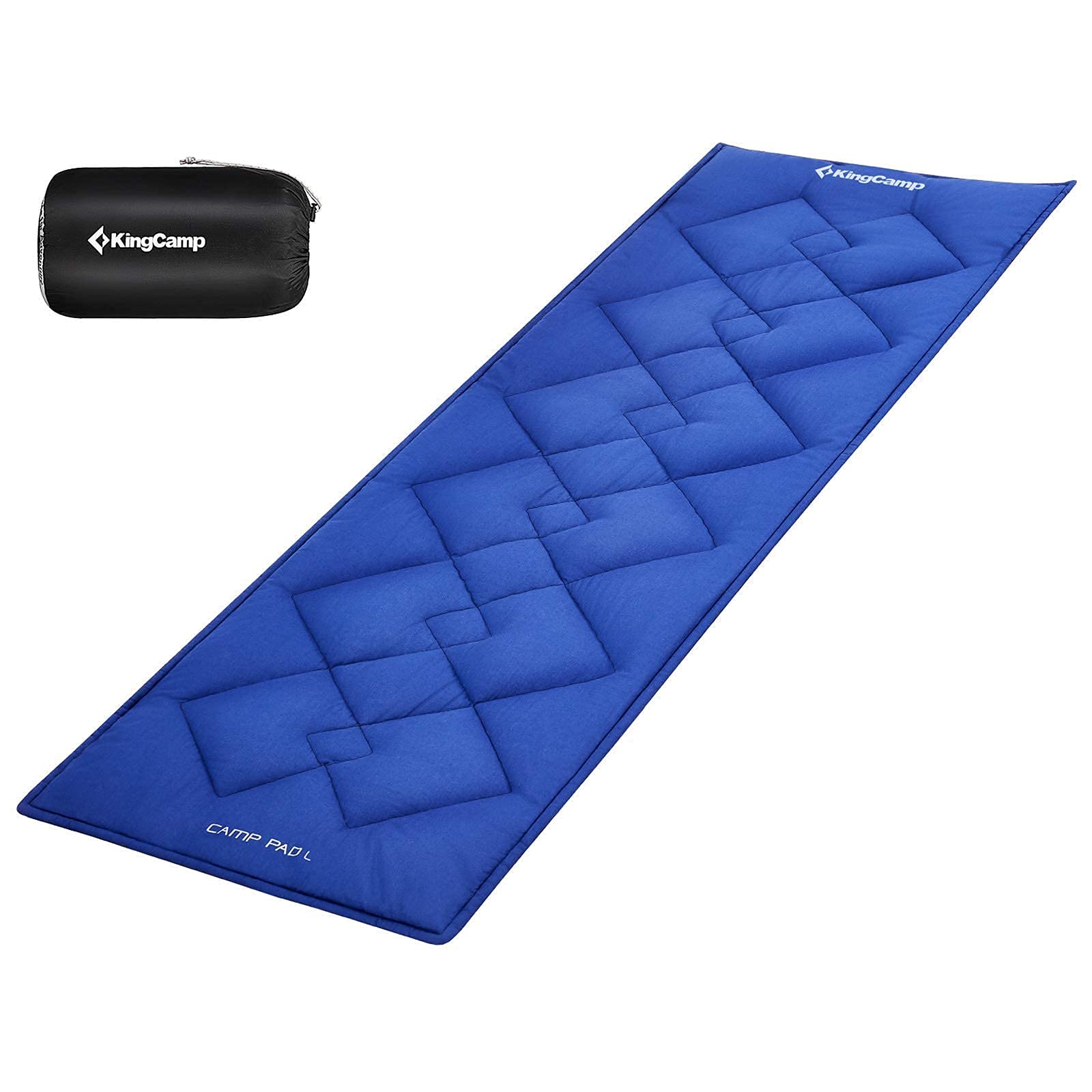 KingCamp Heavy Duty Folding Camping Cot with Comfortable Foam Topper - Portable Outdoor Bed for Camping, Hiking & Backpacking