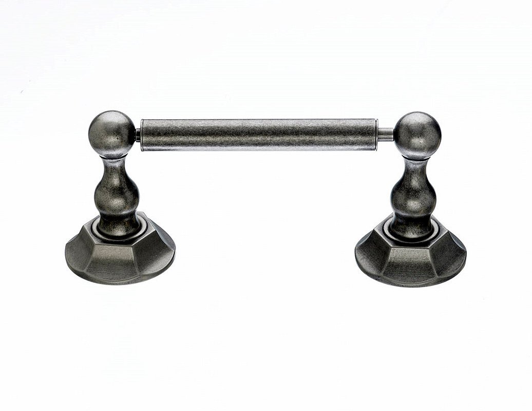 Top Knobs ED3APB Modern Toilet Paper Holder - Brushed Nickel Bathroom Tissue Roll Stand for Home & Commercial Use - Perfect for Bathrooms, Restrooms, and Powder Rooms