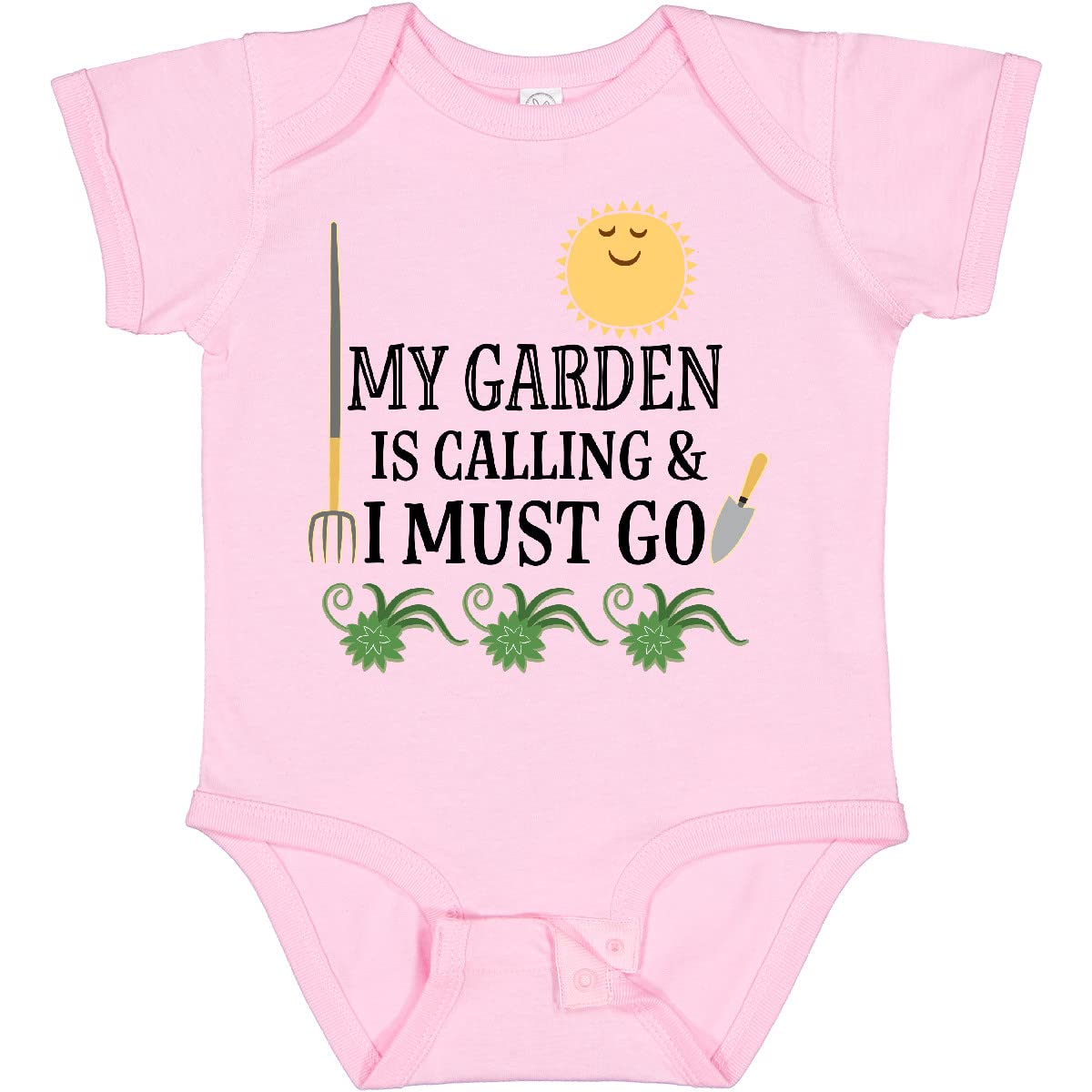 Funny Gardening Baby Bodysuit - Cute 'The Garden Is Calling' Design - Perfect for Outdoor Play, Gardening Activities & Infant Photoshoots
