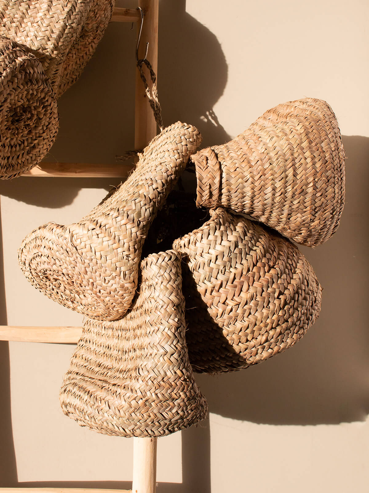 Large Hanging Beldi Basket - Handwoven Moroccan Storage for Home Decor, Kitchen & Bathroom Organization - Perfect for Fruits, Towels & Plants
