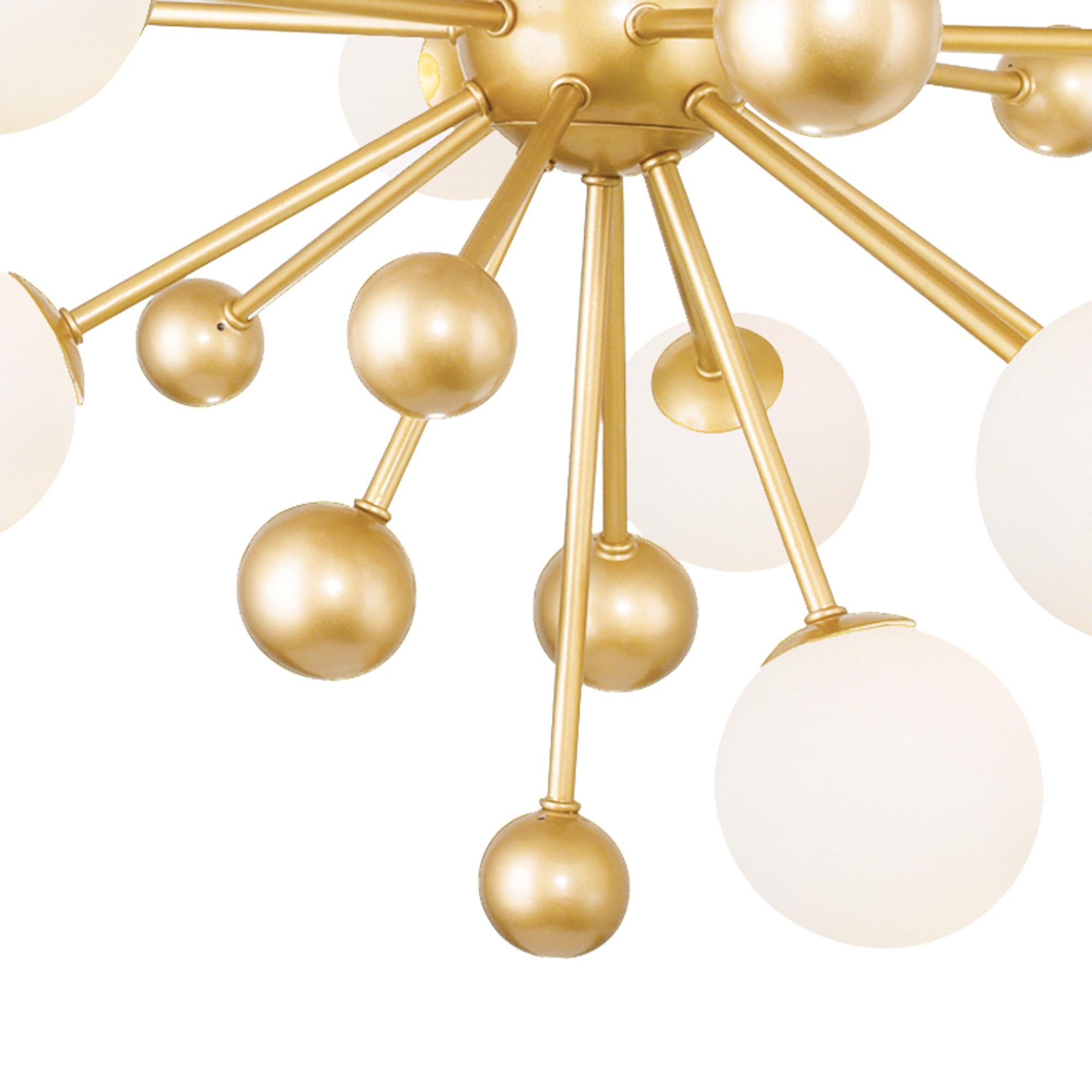 CWI Lighting Element 11-Light Chandelier with Sun Gold Finish - Modern Crystal Ceiling Light Fixture for Dining Room, Living Room, Bedroom Decor