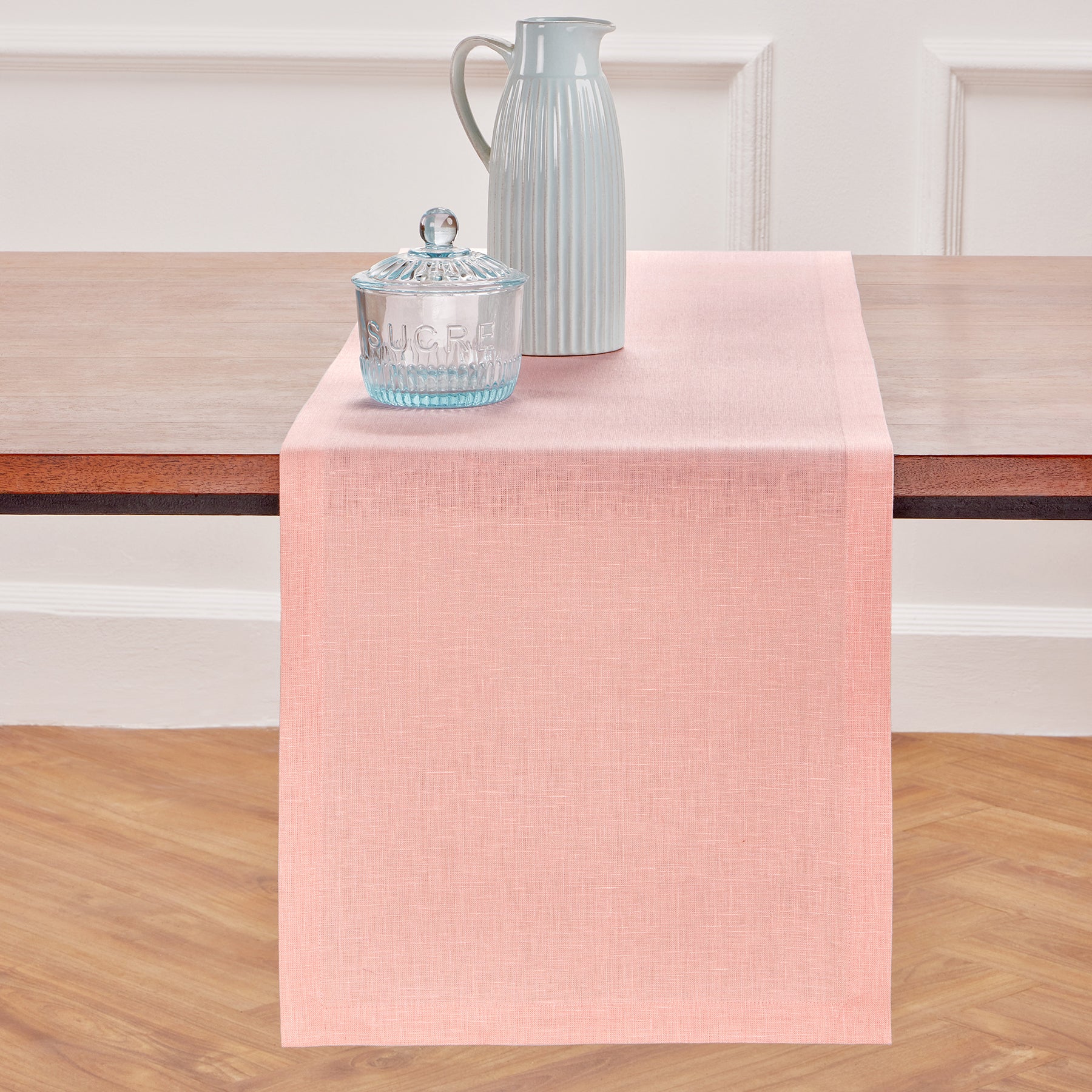 Elegant Diana Medium Weight Table Runner - Perfect for Dining Tables, Weddings, and Holiday Decor - 60-Inch Linen Table Runner for Stylish Home Decor