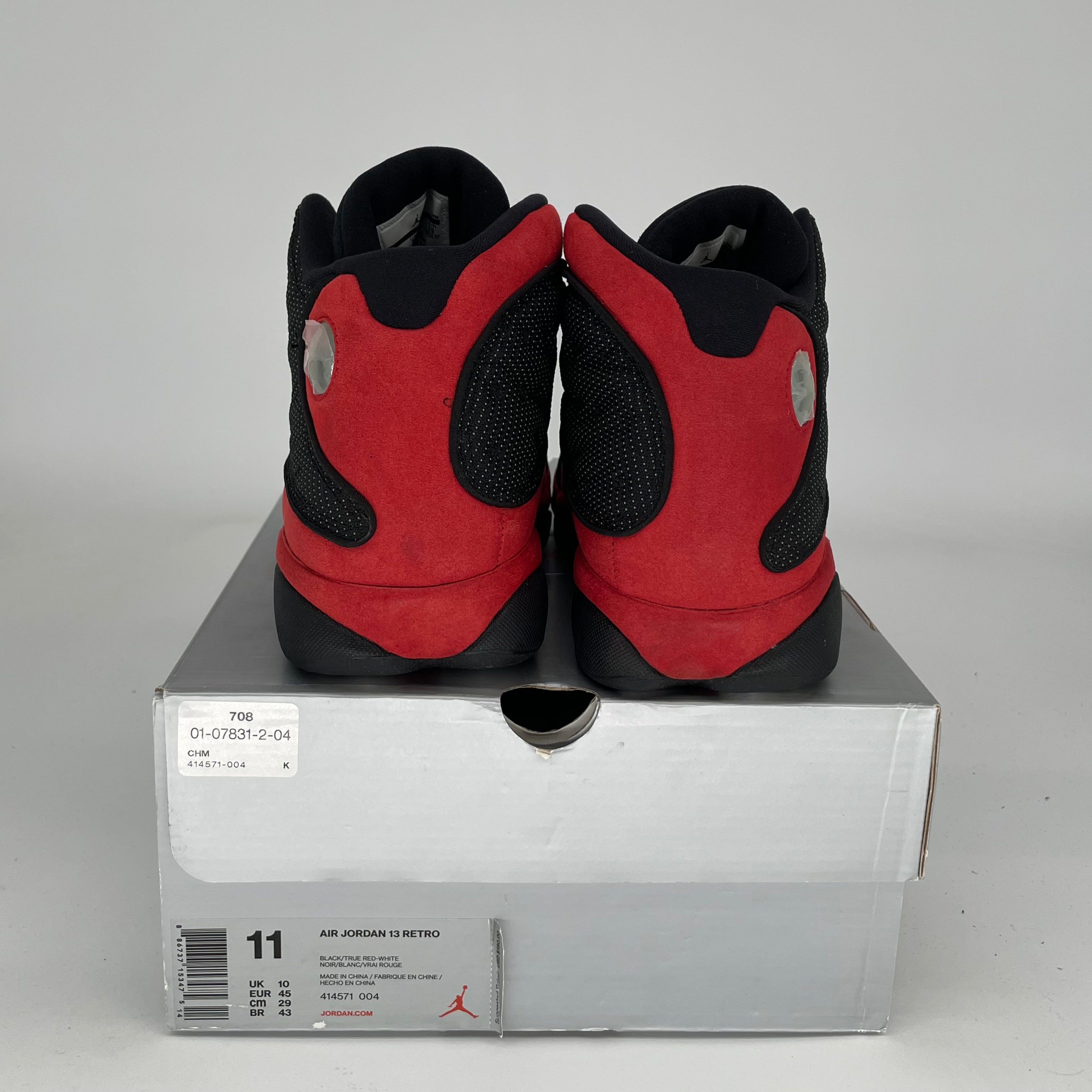 Original Air Jordan 13 Retro 'Bred' Men's Basketball Shoes Size 11 - Black/True Red (414571-004) | Authentic Retro Sneakers for Basketball, Streetwear & Sneaker Collectors