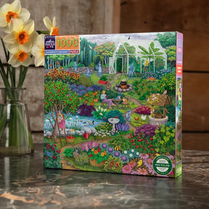 Alchemist's Orchard 1000-Piece Jigsaw Puzzle for Adults - Challenging Fantasy Art Puzzle for Family Game Night & Relaxation