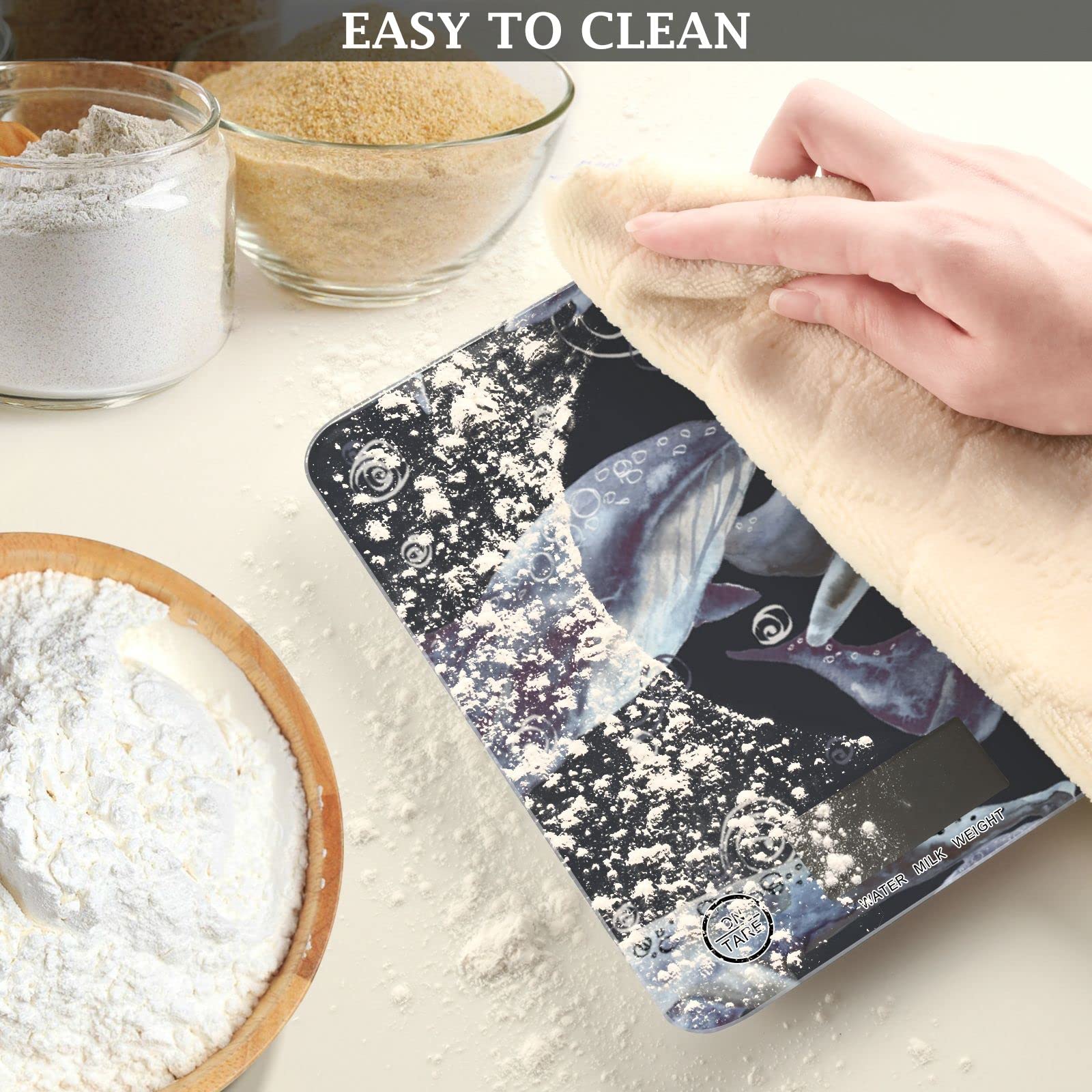 Waterproof Digital Kitchen Scale - Ounces & Grams for Cooking, Baking & Coffee