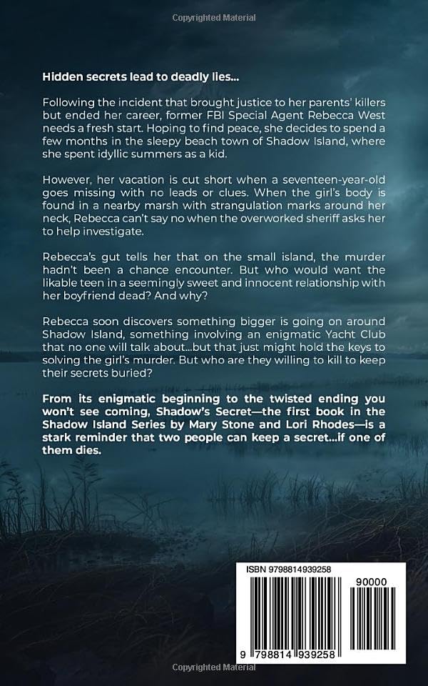 Shadow's Secret - Shadow Island FBI Mystery Series Book | Crime Thriller Novel | Perfect for Mystery Lovers & Book Clubs