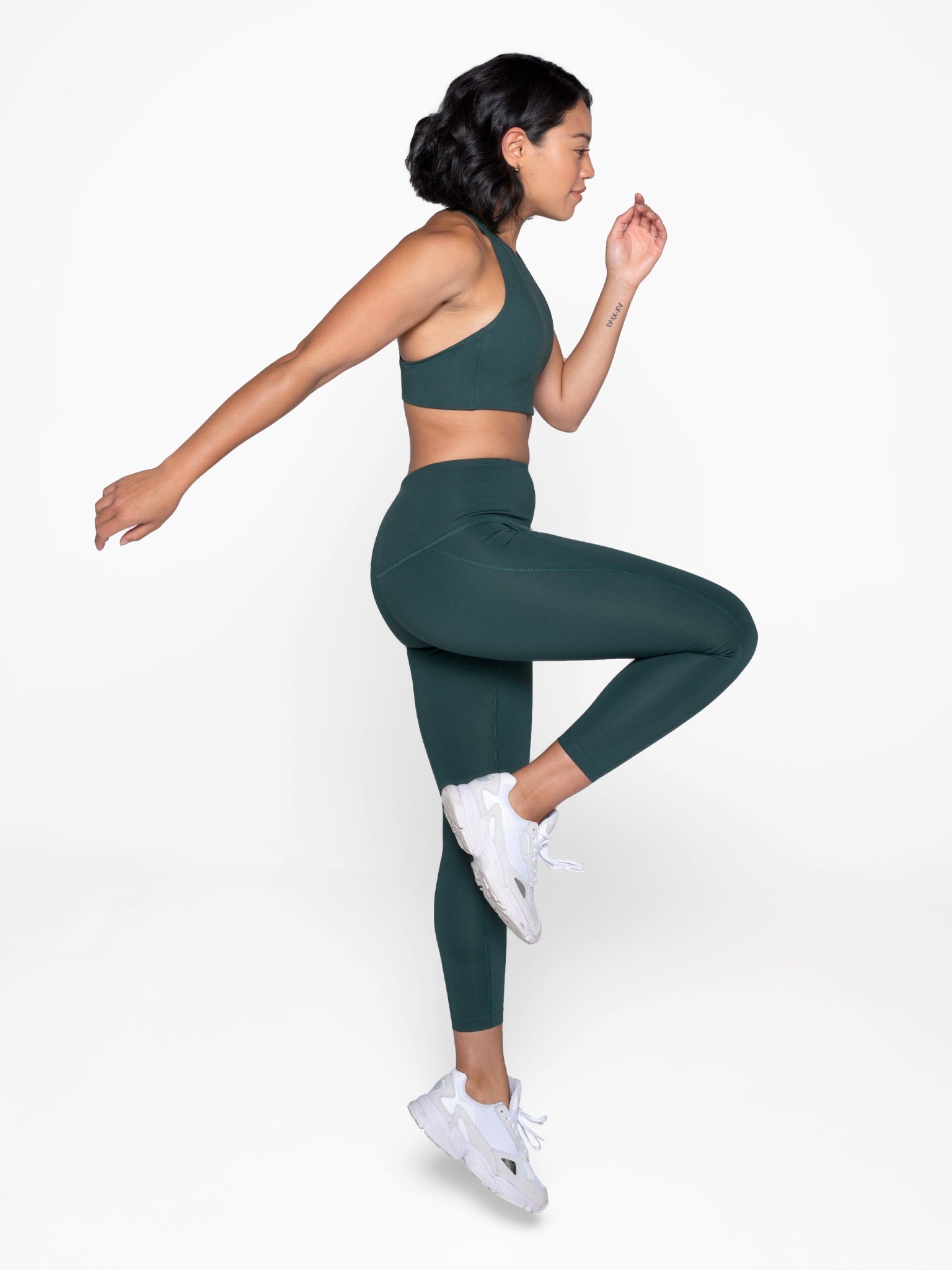 Girlfriend Collective High Waist Compressive 7/8 Leggings for Women - Perfect for Yoga, Running & Workouts