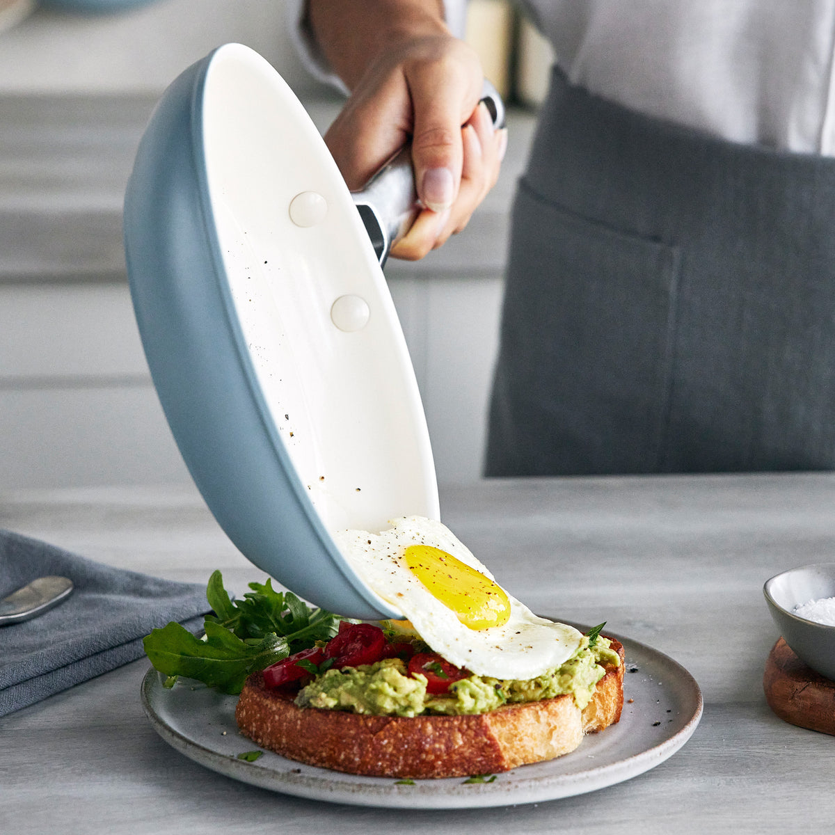 Padova Pro Ceramic Nonstick 8-Inch & 10-Inch Frying Pan Set - Healthy Cooking, Easy Cleanup for Eggs, Pancakes & Stir Fry | Dishwasher Safe PFOA-Free Cookware