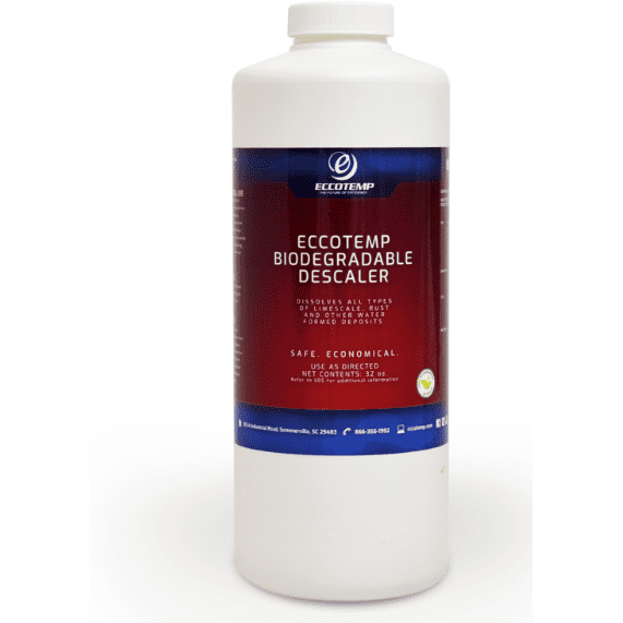 Eccotemp EZL320Z System Descaler Solution 32oz - Water Heater & Appliance Descaling Cleaner for RVs, Coffee Makers, Dishwashers & More