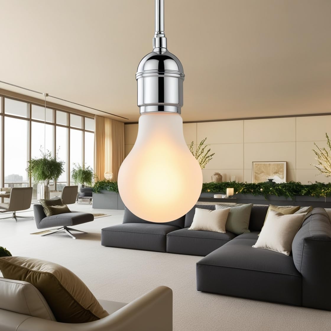 GE LED A19 Light Bulb 60W Equivalent, Soft White 2700K, Non-Dimmable, Energy Efficient, 4-Pack - Perfect for Bedroom, Living Room, and Office Lighting