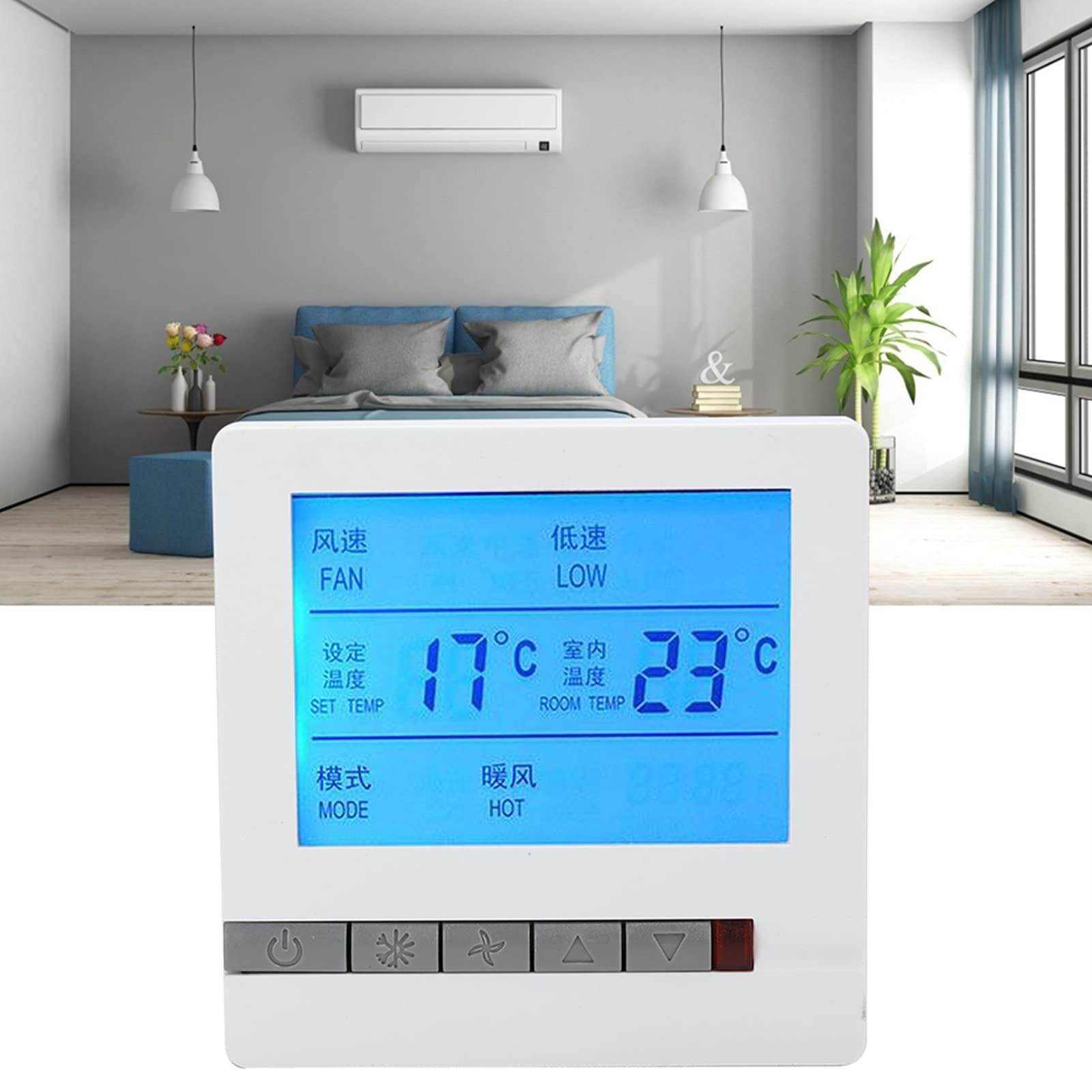 High-Precision Digital Temperature Controller Thermostat with Strong Anti-Interference for Home & Office | Perfect for Bedroom, Living Room & Greenhouse Climate Control