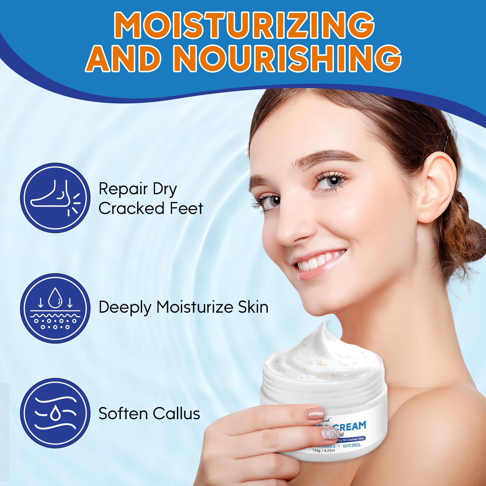 42% Urea Cream with 2% Salicylic Acid & Tea Tree Oil - Maximum Strength Foot Repair Lotion for Dry Cracked Heels, Callus & Corn Removal - Deep Moisturizing with Vitamin E - Perfect for Daily Foot Care & Cracked Skin Treatment