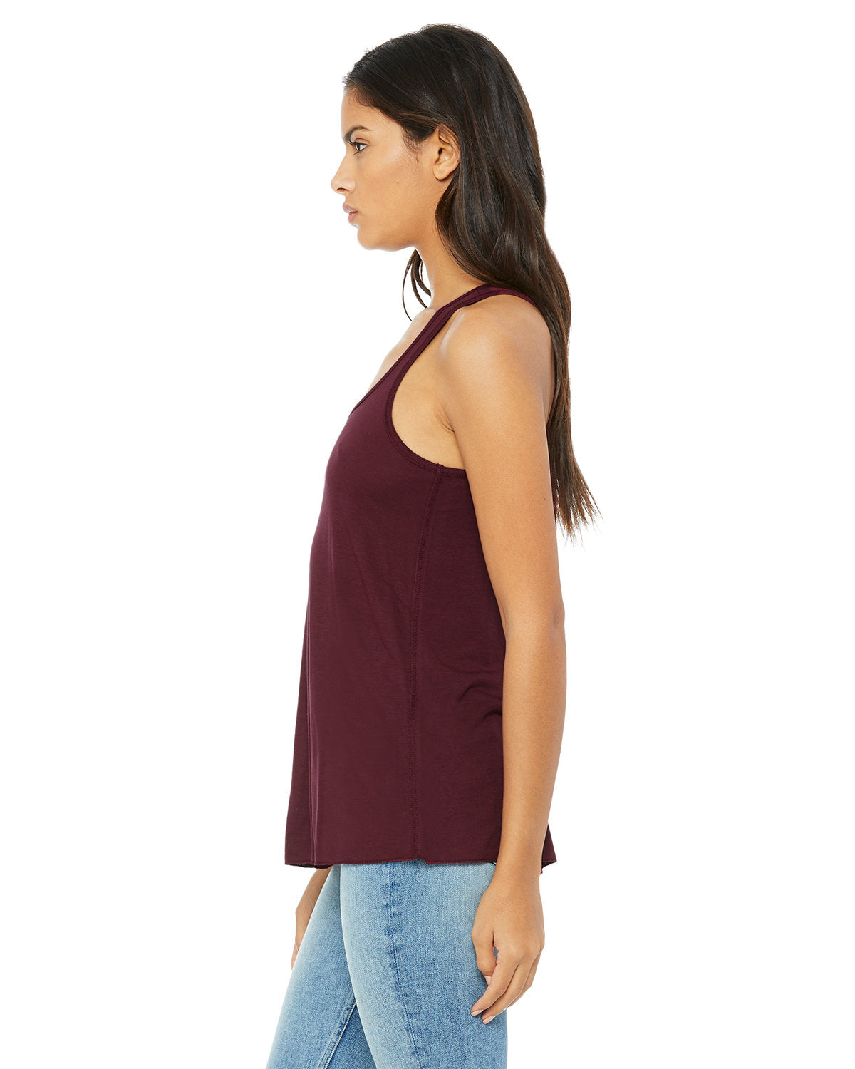 Bella + Canvas B8800 Women's Flowy Racerback Tank Top - Soft & Lightweight for Yoga, Gym & Summer Outfits