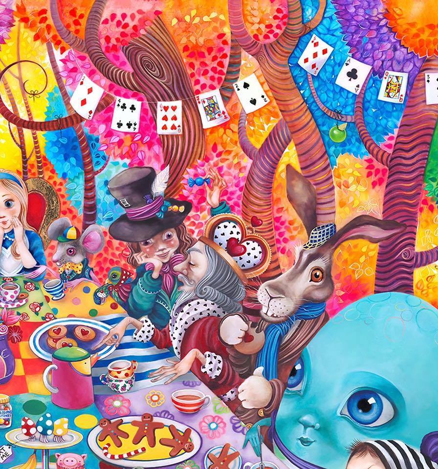 Alice in Wonderland A Mad Tea Party Original Collectible - Perfect for Disney Fans, Home Decor, and Themed Parties