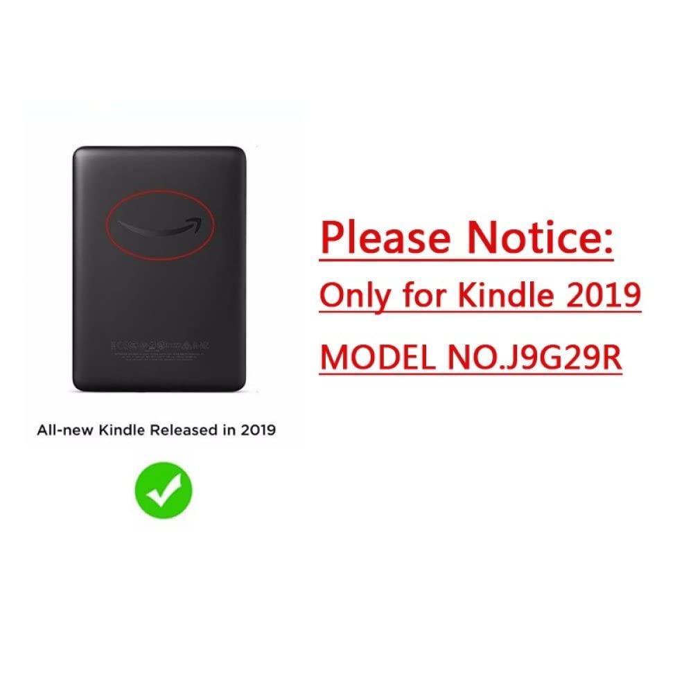 XYFCJK Premium Soft Fabric Protective Case for Kindle 10th Gen (2019) & Paperwhite 4 (10th Gen 2018) - Anti-Drop Smart Cover with Auto Sleep/Wake Function | E-Reader Accessory in Black (Model J9G29R) | Perfect for Reading at Home, Travel & Daily Commute
