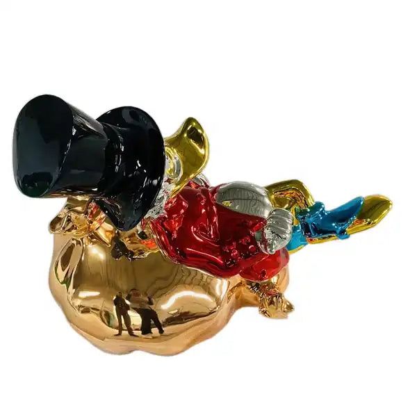 Uncle Scrooge McDuck Millionaire Statue Collectible - Disney DuckTales Decor for Home Office & Disney Fan Gift