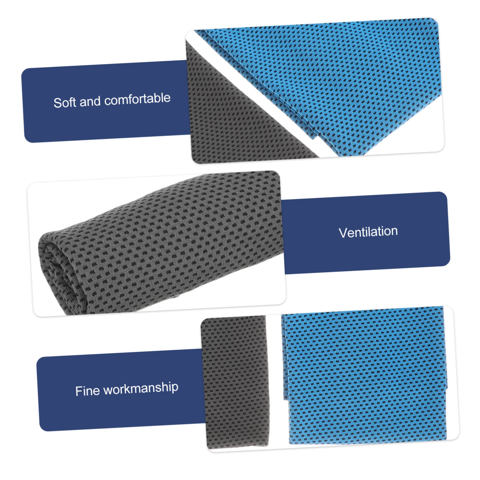 INOOMP 8 Pack Cooling Microfiber Towels - Quick Dry Travel & Sports Towel for Neck, Face & Body - Perfect for Gym, Hiking, Yoga & Outdoor Activities