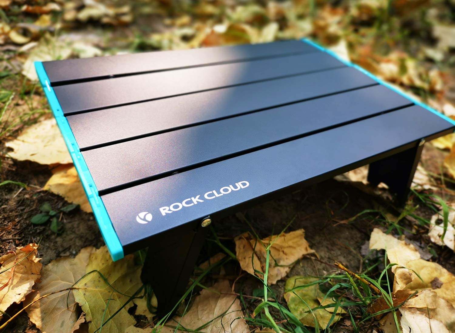 ROCK CLOUD Portable Aluminum Beach Table - Ultralight Mini Folding Camping Table for Outdoor, Picnic & Travel - Blue | Perfect for Beach, Camping, Backyard & Tailgating