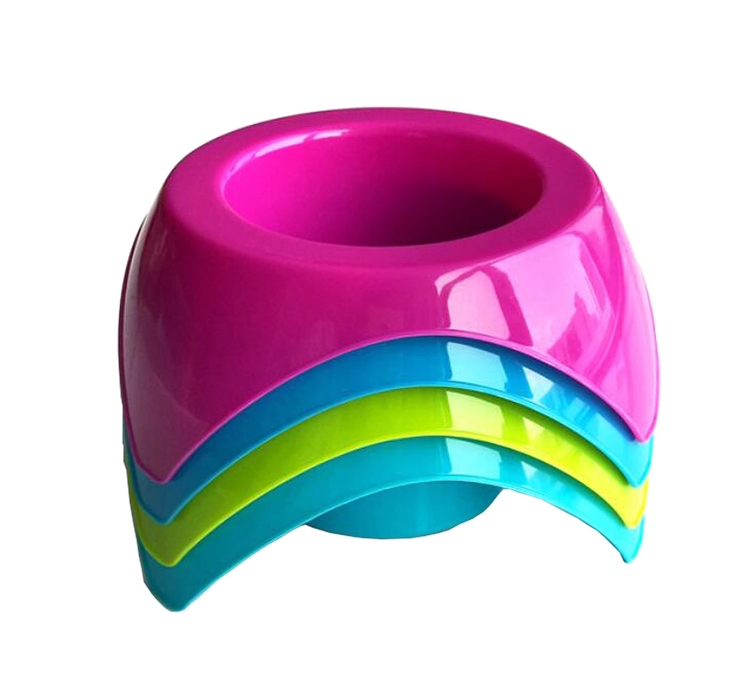 Premium Stackable Turtleback Sand Coasters - 4-Pack Colorful Drink Cup Holders for Beach, Picnic & Vacation - Durable & Stylish Beach Accessories for Outdoor Dining & Party Decor
