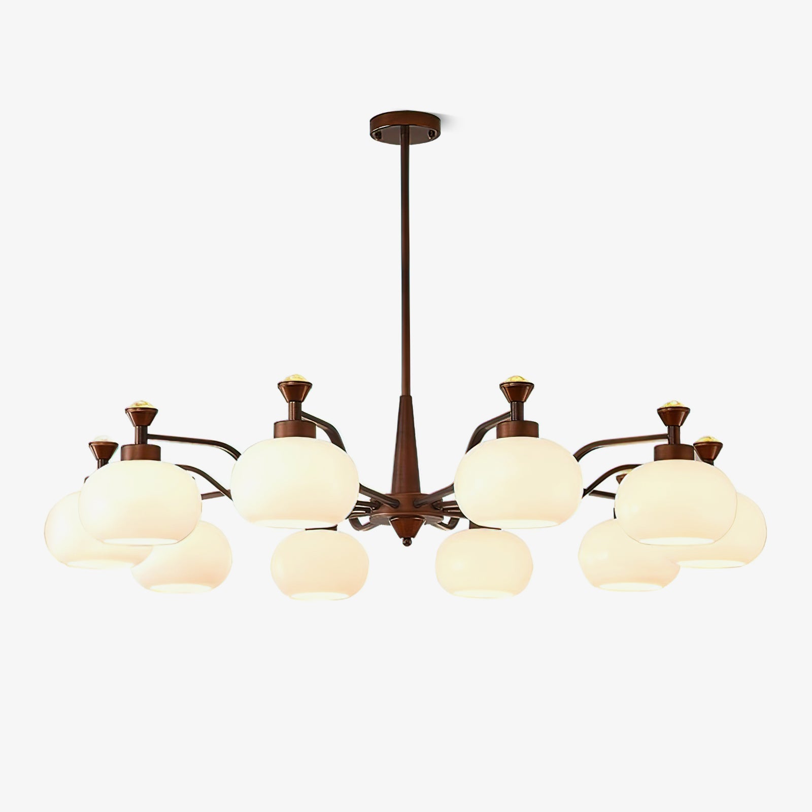 Modern Globe Spotlight Chandelier - Elegant Crystal Ceiling Light Fixture for Dining Room, Living Room & Bedroom | Perfect for Home Decor & Interior Design
