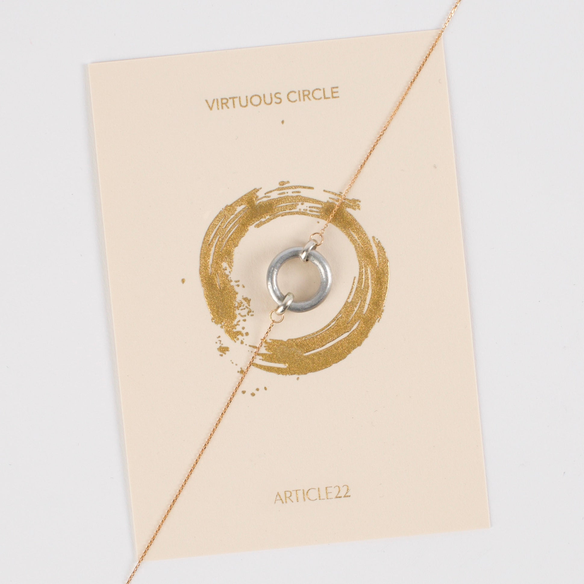 VIRTUOUS Full Circle Necklace - Handmade Peacebomb Jewelry from Laos | Sustainable Ethical Fashion Gift for Women | Perfect for Everyday Wear, Special Occasions & Meaningful Gifts