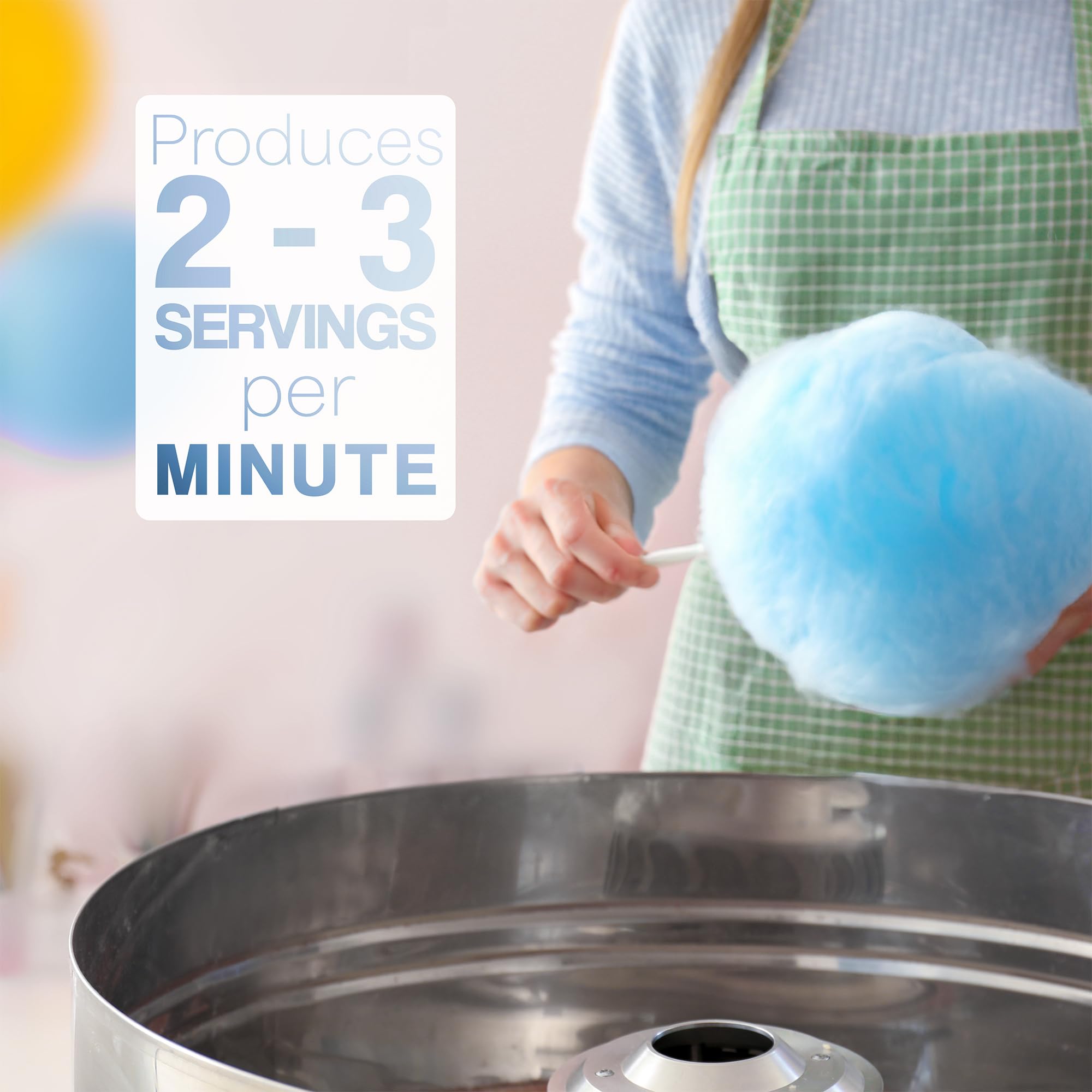VIVO Blue 1030W Commercial Cotton Candy Machine with 20