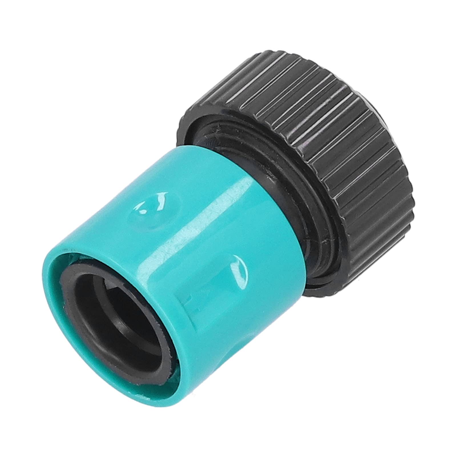 ABS Hose Fitting Nozzle - Heavy Duty Pipe Connector for Water Hose Repair, Car Washing & Garden Irrigation (1/2 Inch, Black) - Perfect for Home Plumbing, Vehicle Detailing & Outdoor Watering Systems