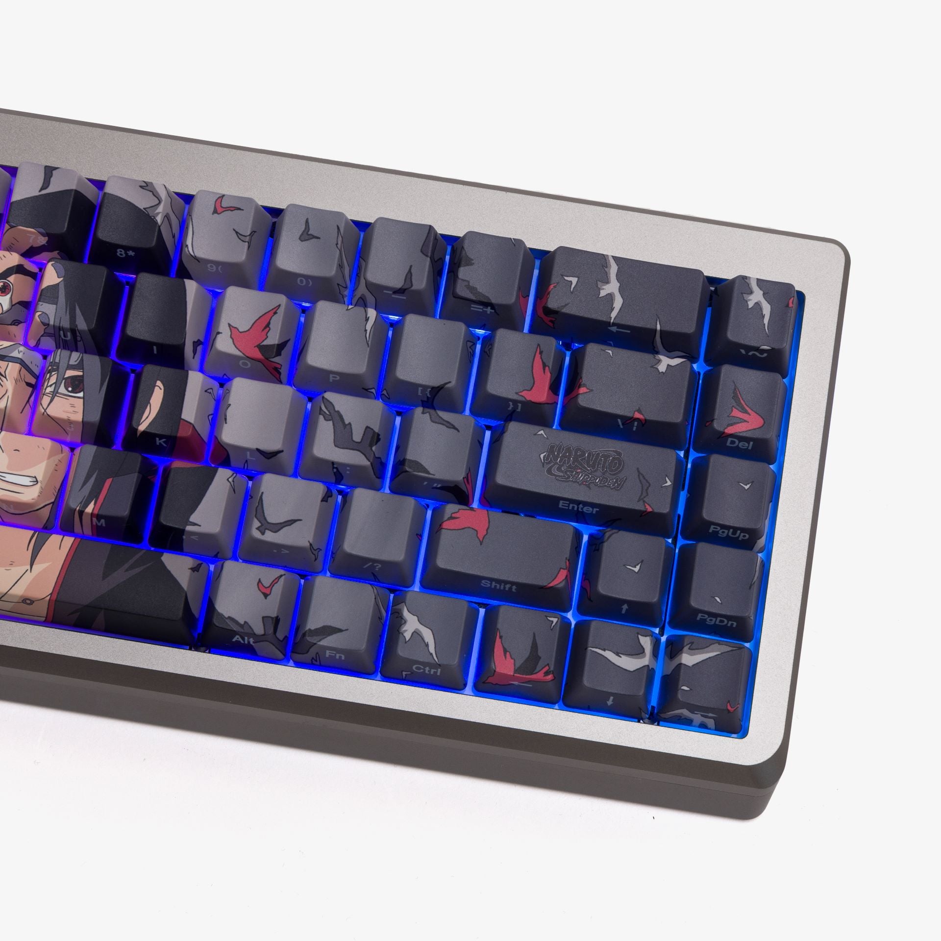 Naruto x HG Summit 65 Keyboard - Itachi Uchiha Themed Mechanical Gaming Keyboard for PC - Perfect for Anime Fans & Esports Gamers