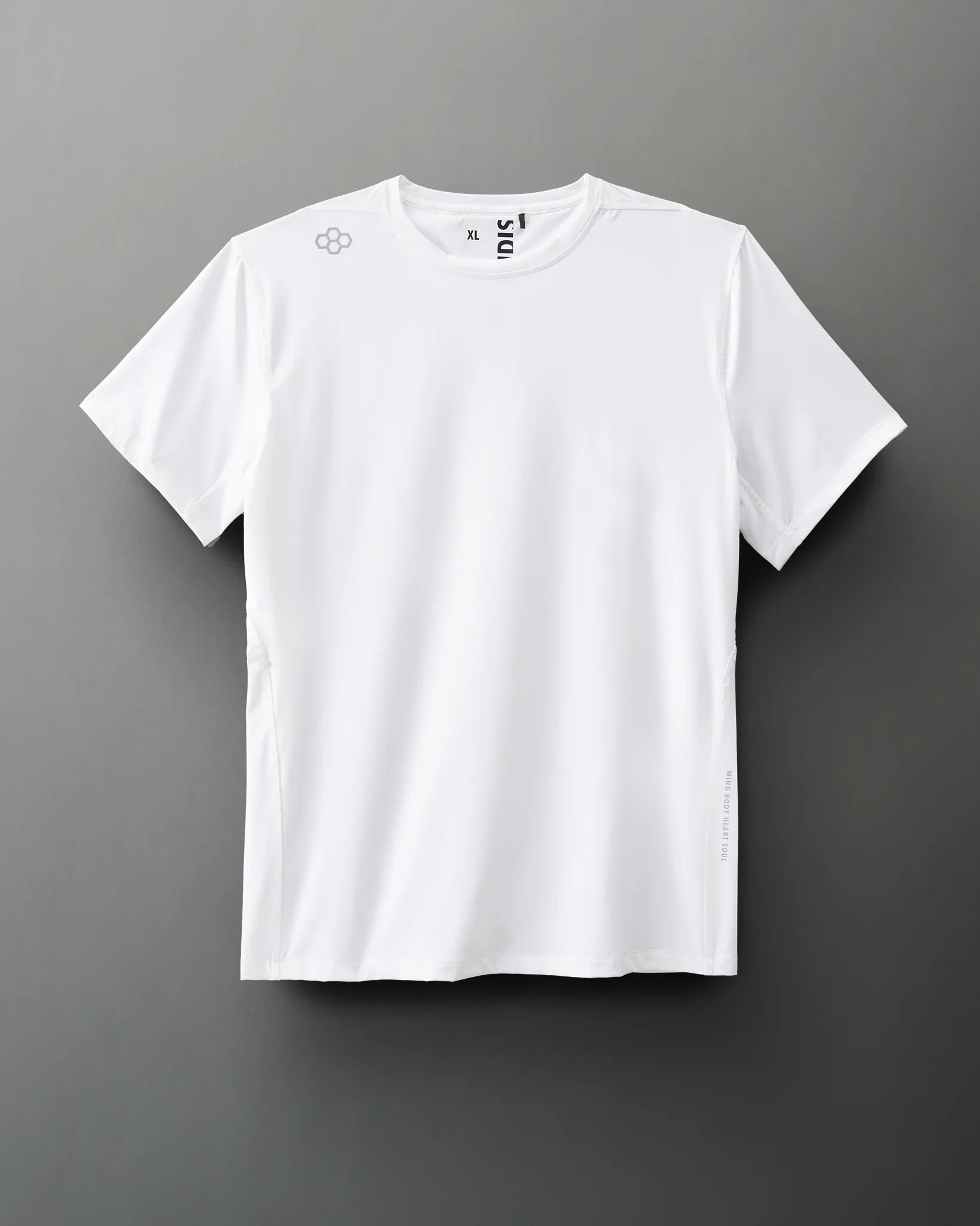 RUDIS Performance T-Shirt for Men & Women - Breathable White Athletic Shirt for Workouts, Training & Sports