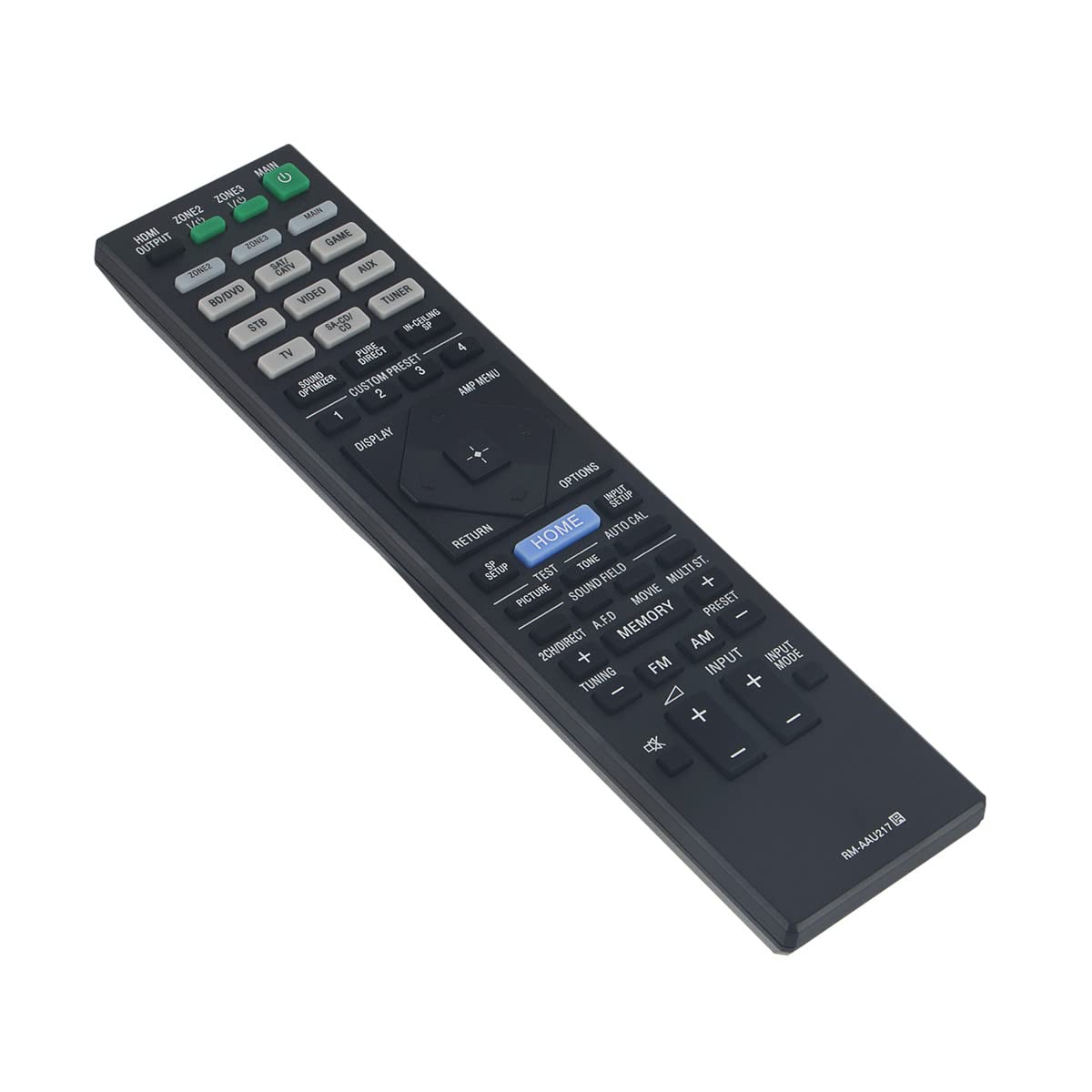 PERFASCIN RM-AAU217 Replacement Remote Control Compatible with Sony AV Receiver STR-ZA2100ES, STR-ZA1100ES, STR-ZA3100ES, STR-ZA5000ES - Perfect for Home Theater & Audio System Control