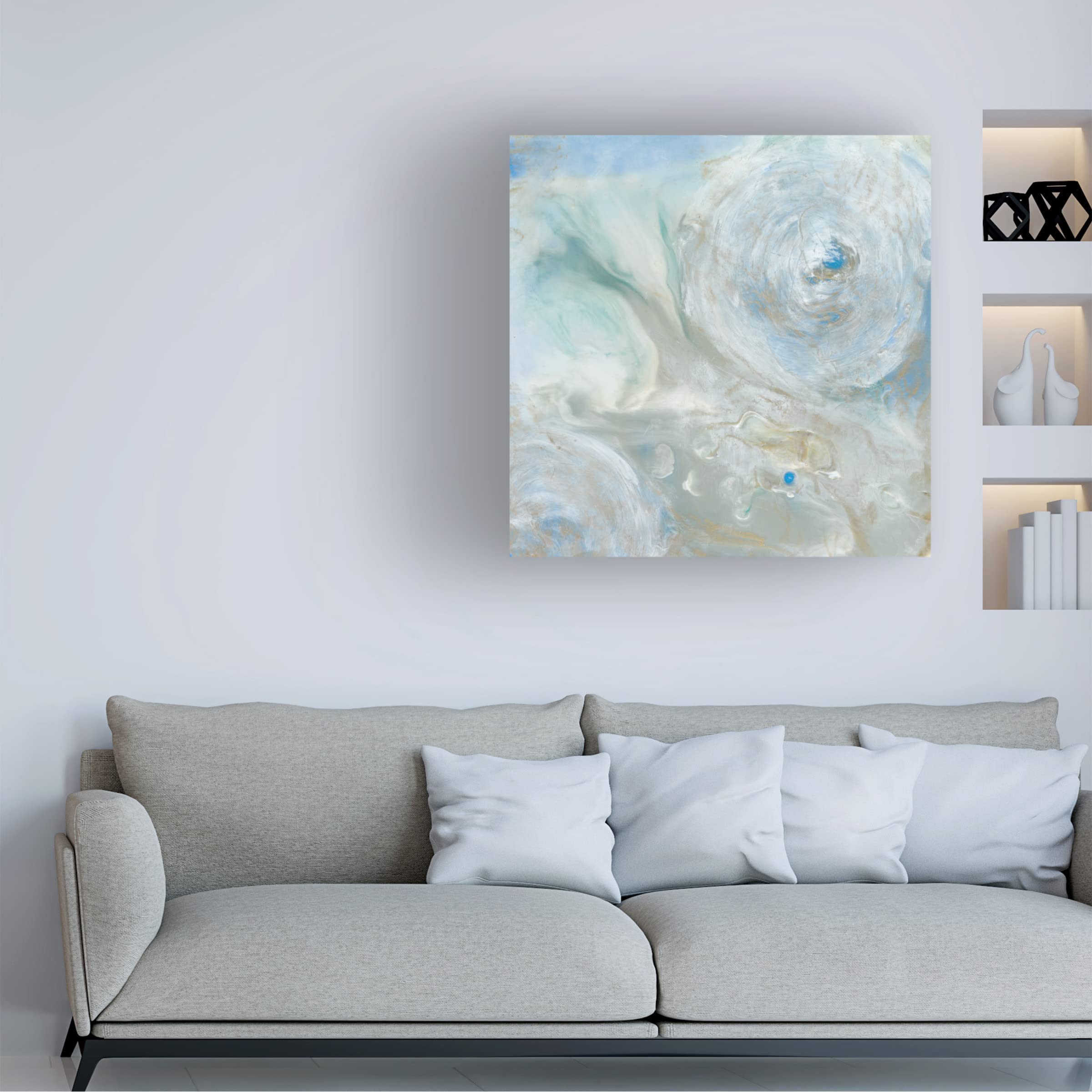 Trademark Fine Art 'Being One III' Canvas Wall Art by Lila Bramma - Modern Abstract Painting for Living Room, Bedroom & Office Decor